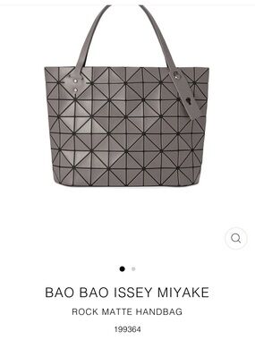 Bao Bao Issey Miyake Gray Rock Matte Tote Bag